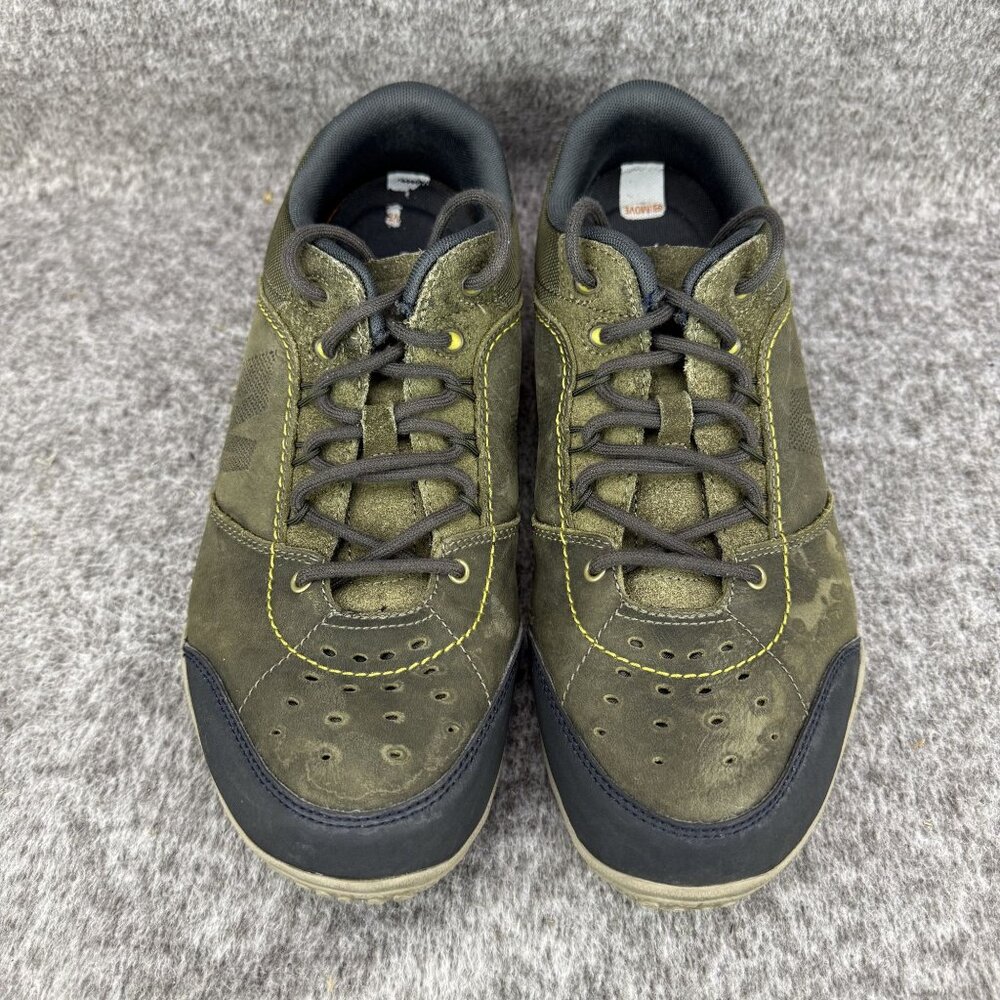✅ Mens 10 Merrell Wraith Fire Olive Leather Low Top Lace Up Trail Hiking Shoes - Picture 6 of 13